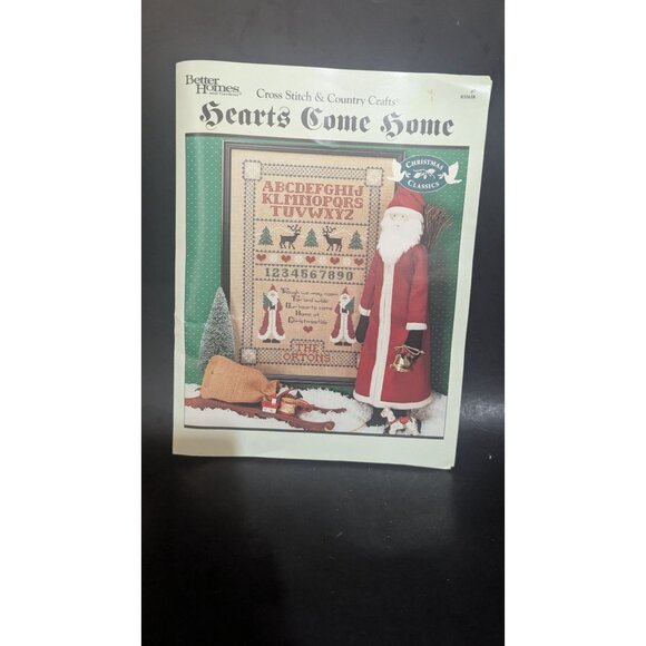 Better Homes & Gardens Hearts Come Home Cross Stitch Pattern 1985 Vintage Christ - Picture 5 of 6